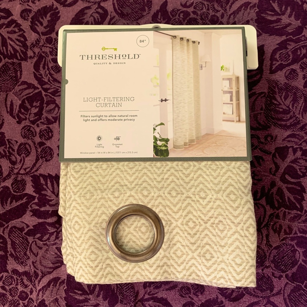 Light Filtering Curtain Panel (Two Panels).